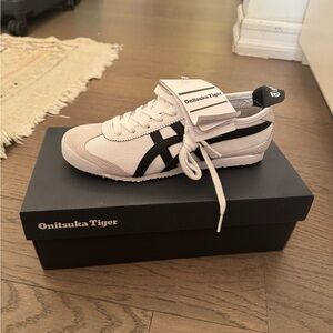 Onitsuka Tiger White and Black Sneakers NWT